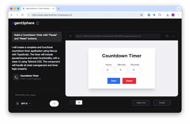 AgentSphere Playground与Gallery正式上线，零配置开启AI创造之旅！